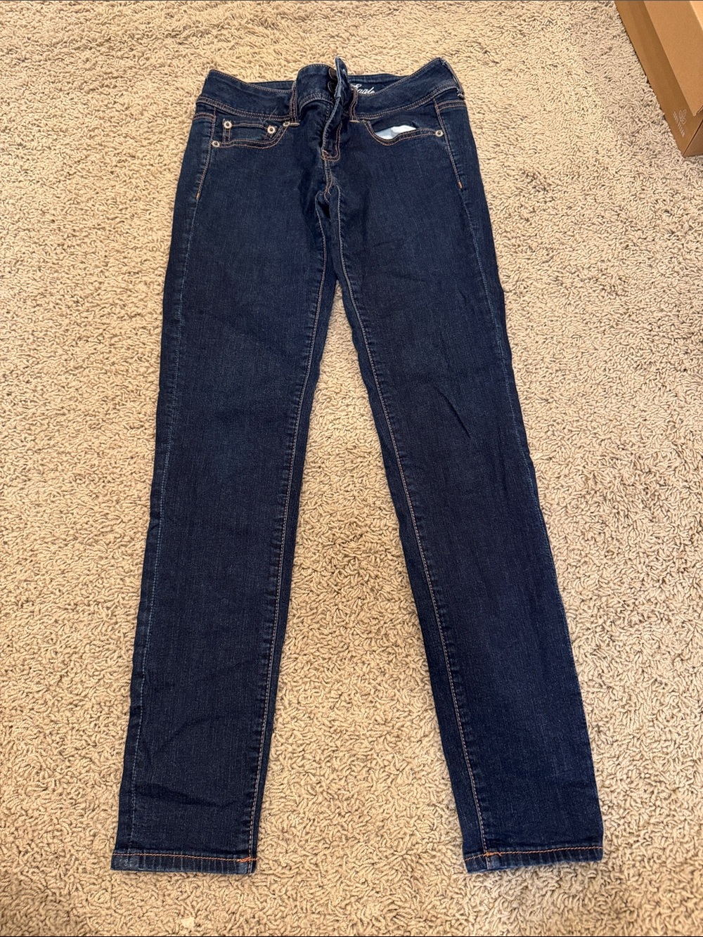 American Eagle Outfitters Dark Blue Skinny Jeans